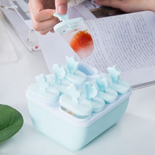 Kitchen DIY Pop Mold Top Frozen Ice Cream Mould Popsicle Maker Mould Tray Pan