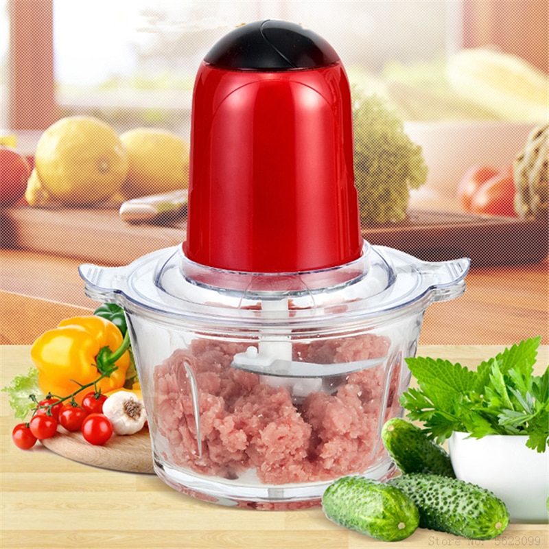 2l moedor de carne elétrico multifuncional processador alimentos cortador vegetal doméstico liquidificador chopper slicer carne cozinha ferramentas