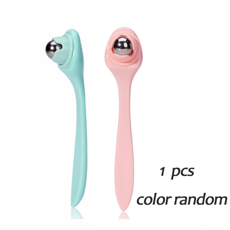Rouleau de Massage des yeux à 360 degrés, outil de beauté Anti-rides, élimine les cernes, lifting du visage: 1pcs-color random