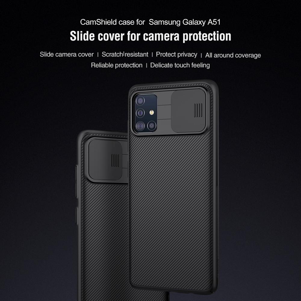 Voor Galaxy A51 Case Nillkin Camshield Case Slide Camera Cover Anti-Slippen Stofdicht Anti-Vingerafdrukken Voor galaxy A71