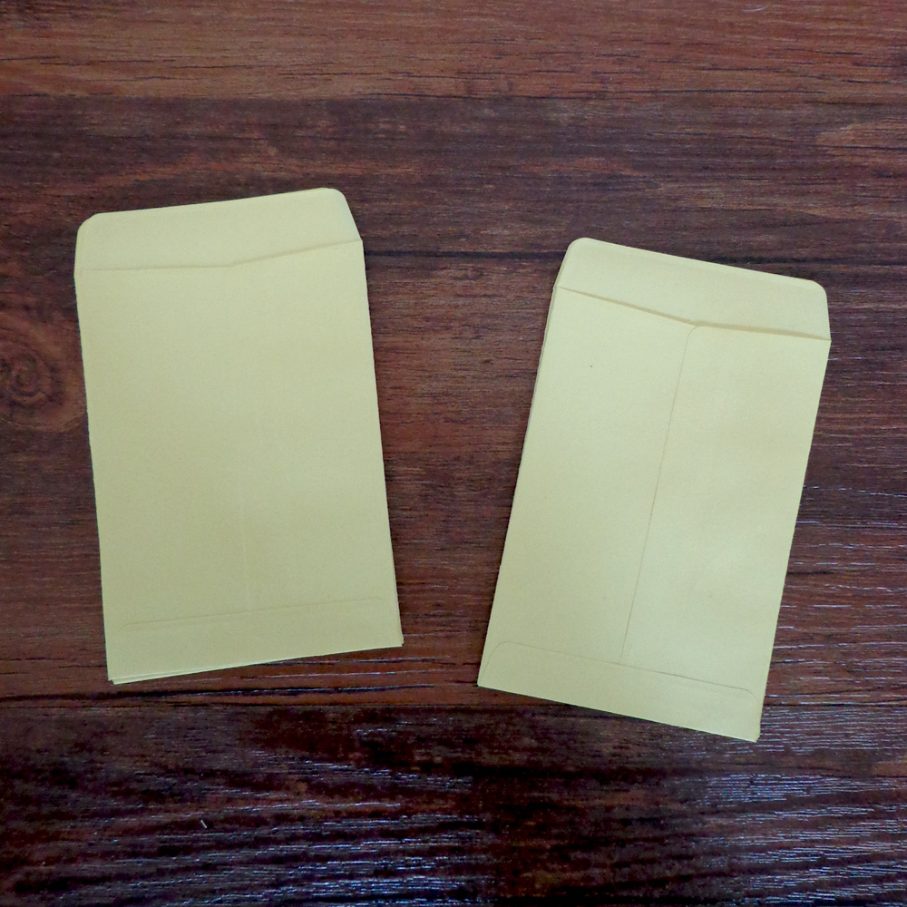 20pcs Light Yellow Envelopes Stationery Card Blank Envelopes Post Card Photo Letter Storage Party Favor Paper Bag