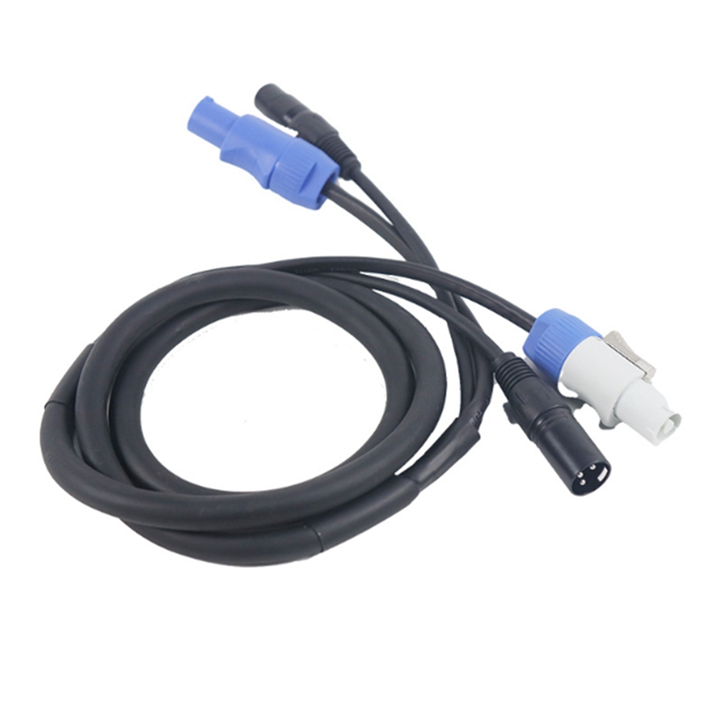 Powercon DMX Kabel - Powercon Kontakt och DMX XLR Signallinje för Belysning: Default Title