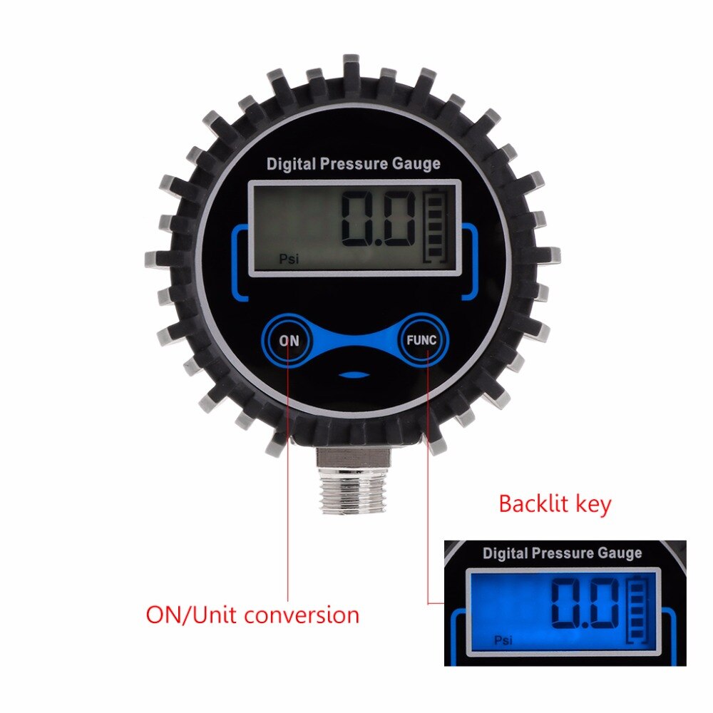 Digital dæktryksmåler luft psi meter bil motorcykel dæktryk monitor