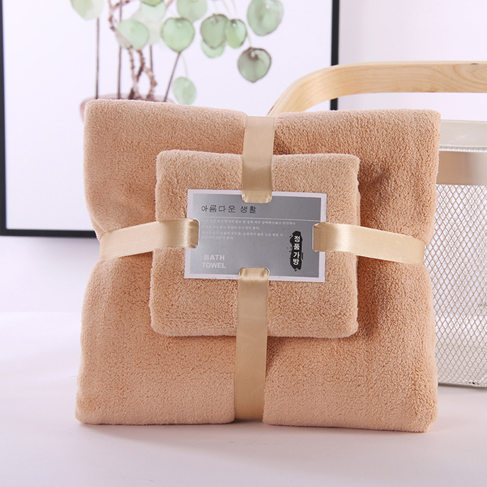 Bath Towel Set Friendly To Skin Ultra Soft Thickened Hair Drying Towel Superior Absorbency Dense Cotton Shower Towel: green
