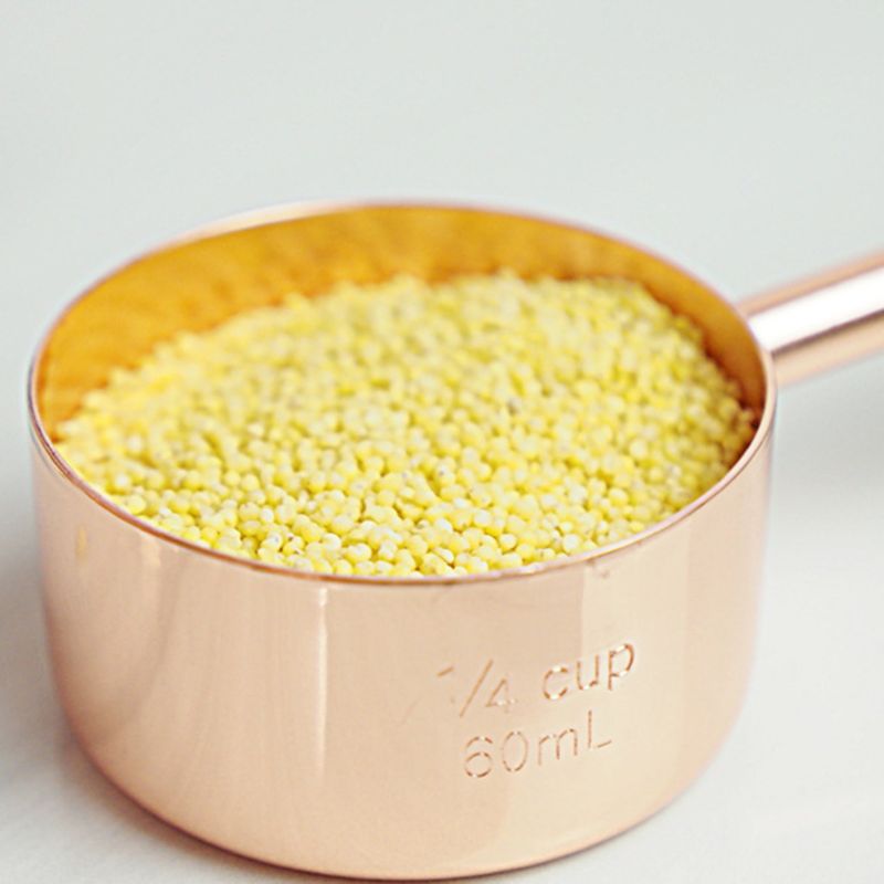 4 szt. Miedziane miarki zestaw kubków ze stali nierdzewnej ze skalą robić pieczenia