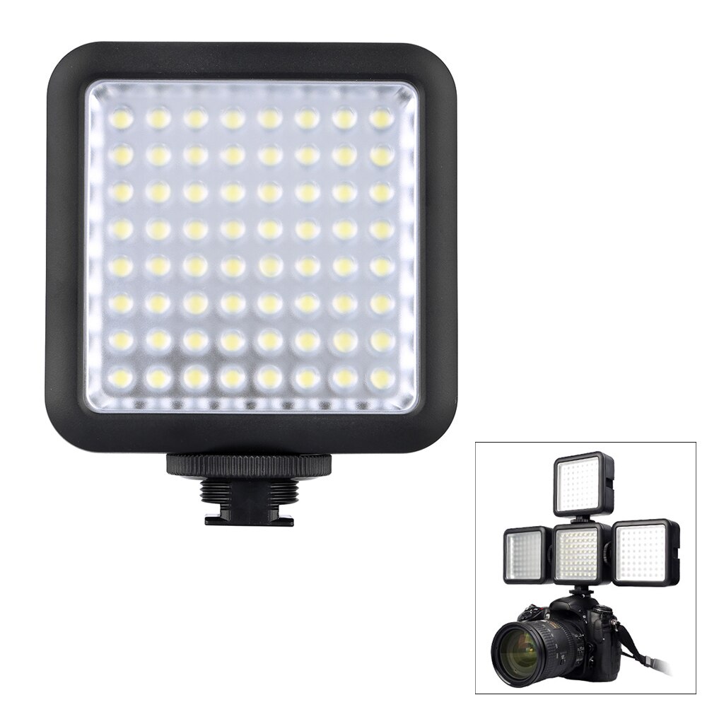 Godox LED64 LED Video Licht voor DSLR Camera Camcorder mini DVR als Licht Vullen voor Bruiloft Nieuws Interview Macro fotografie