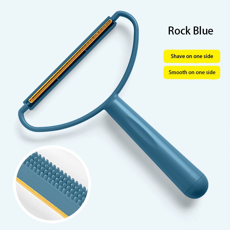 Portable Clothes Lint Roller Remover Lint Fabric Shaver Removes Pet Hair Lint Particles From Furniture Clothes Cleaning Tool: 1pcs Blue