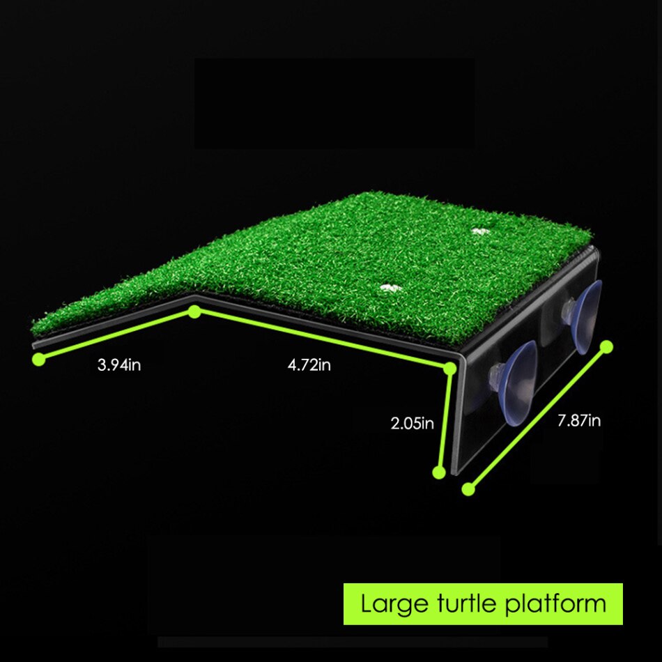 Turtle Basking Platform Acrylic Turtle Island Aquariums Moss Clambing Island for Turtles Reptile Tank Decoration Aquarium Decor: A-L