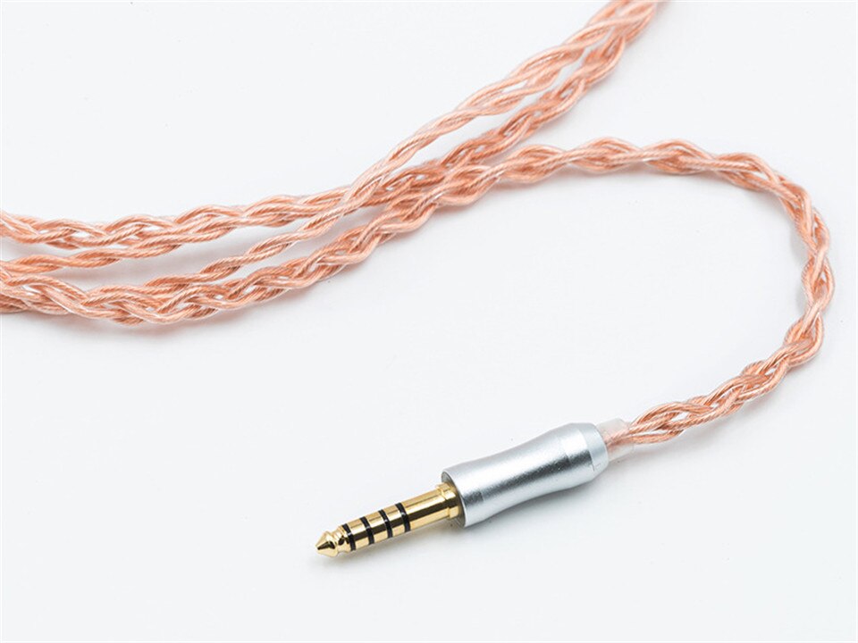 BQEYZ C9 2Pin 0.78mm 4 Strands 224 Cores Single Crystal Copper HiFi Earphone Upgrade Cable