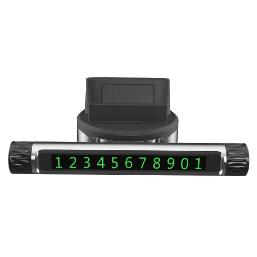 Soporte para estacionamiento temporal de coche, tarjeta de teléfono, soporte de teléfono, aromaterapia, parada de estacionamiento, accesorios para automóviles, estilismo para automóviles: Silver