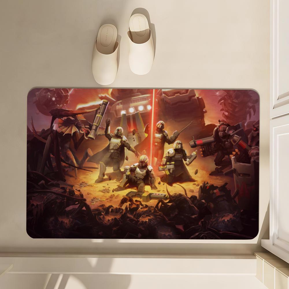 Helldivers 2 Tappetino Morbido Diatomea Bagno Tappetino Assorbente, Toilette del Bagno, Tappetino per la Casa, Tappetino per Porta Tappeto: 40x120 cm / Viola