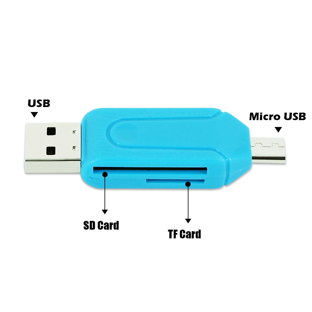 Usb Otg Header 2 in 1 Micro USB And USB OTG Card Reader High-spee... – Grandado