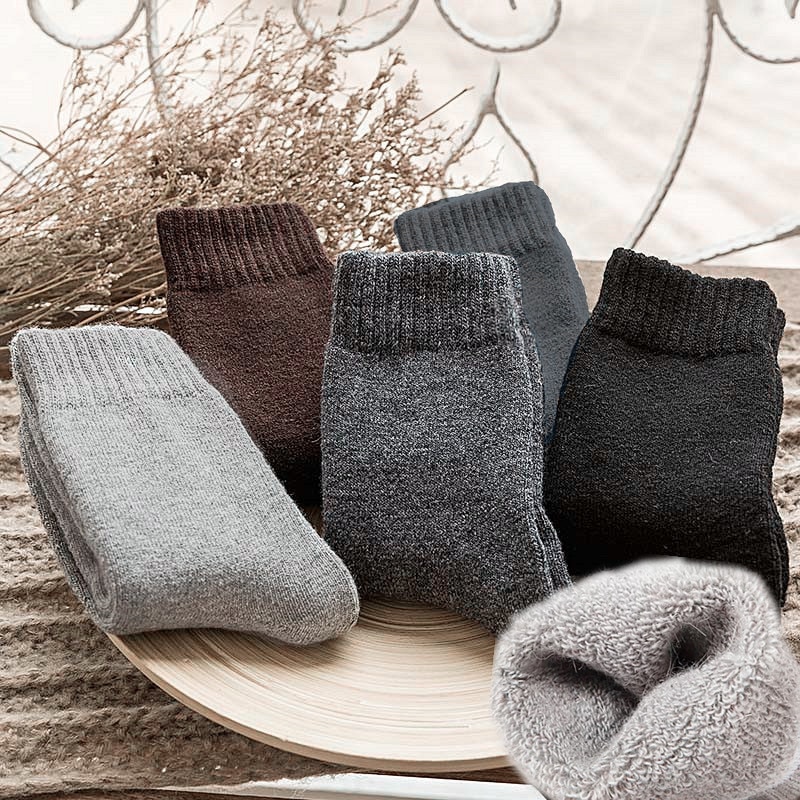 Man mysig kashmir vinter herr tjocka strumpor vinter varmt golv fluffiga strumpor ull chaussette homme enfärgad herr strumpor calcetines