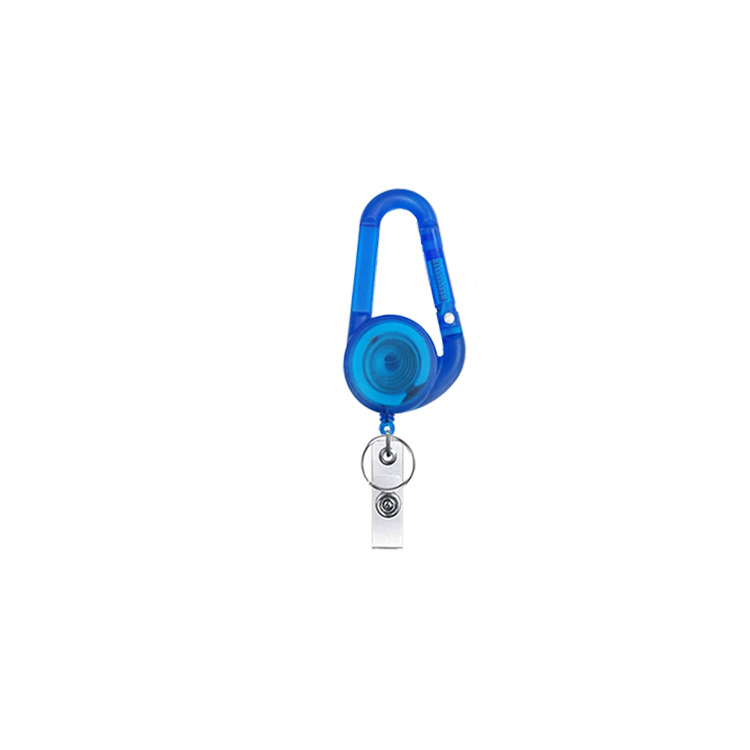1 pz allungabile portachiavi in metallo anello clip da cintura portachiavi retrattile carta d'identità cordini porta badge identificativo clip per badge: Grigio scuro