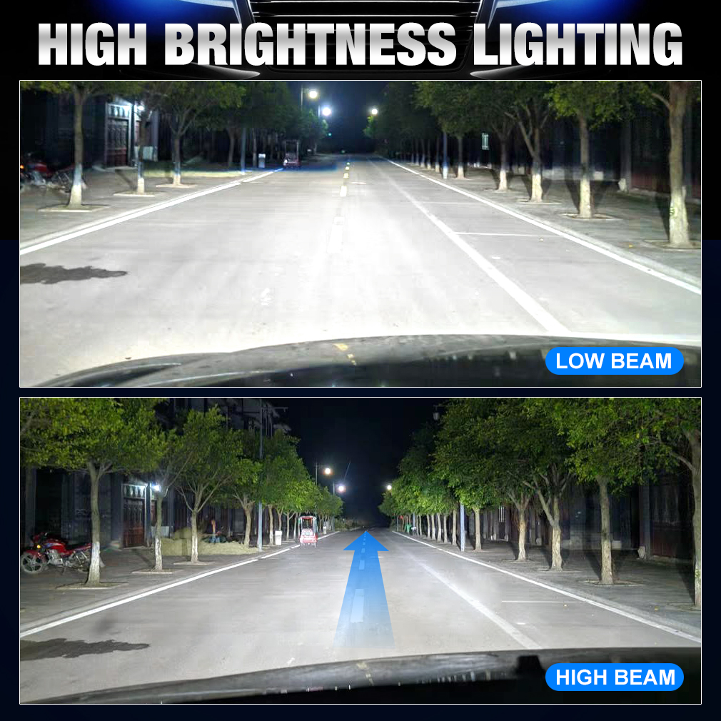 Bombilla LED H7 de 30000LM, doble tubo de cobre, 300W CSP para faros de coche, lámparas de diodo automático Canbus H7 Led Turbo 6000K 12V