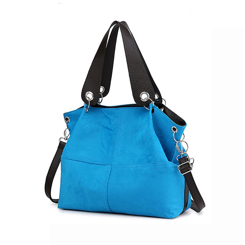 Top Handvat Tassen Vrouwen Schoudertas Vrouwelijke Grote Tote Zachte Corduroy Lederen Crossbody Messenger Bag Voor Vrouwen Bolsa femenina: Sky blue