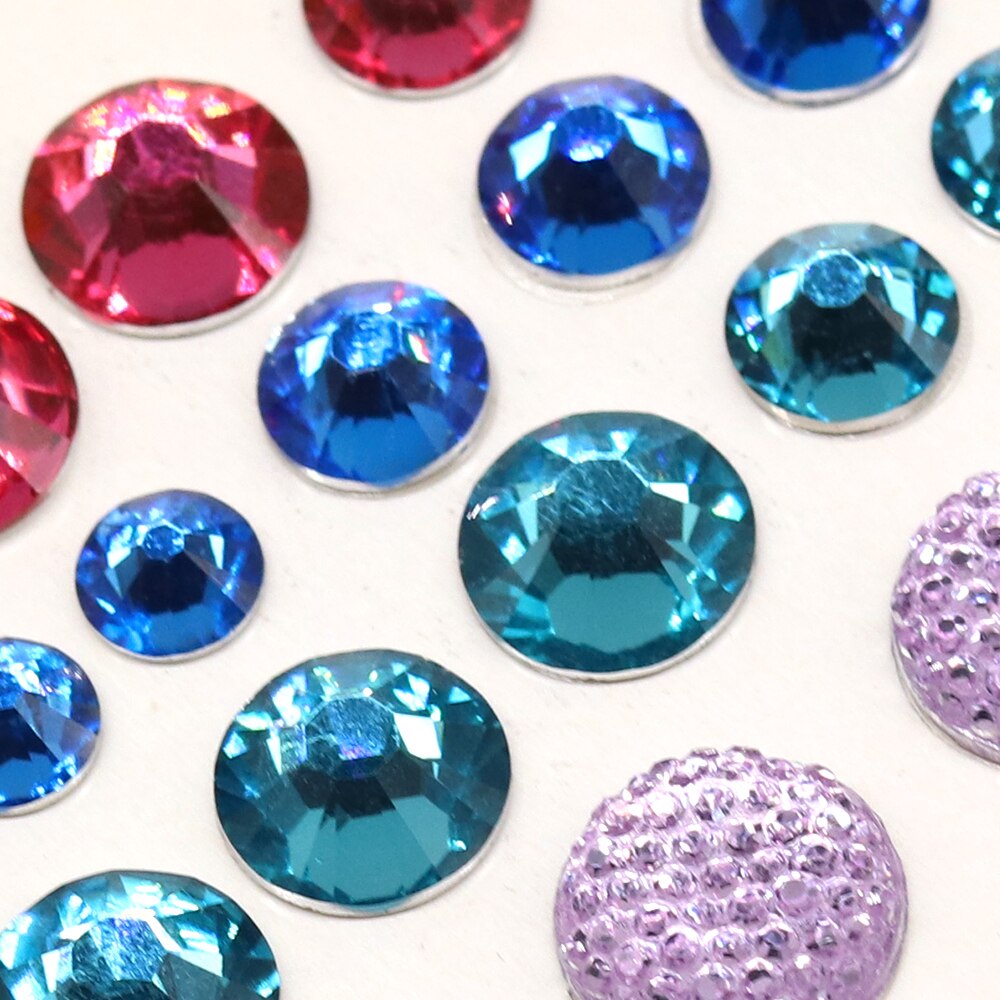 Path Rhinestone Gem Stones Stickers Self Adhesive 39pcs Crafts Scrapbooking Card Making Embellishments Decoration