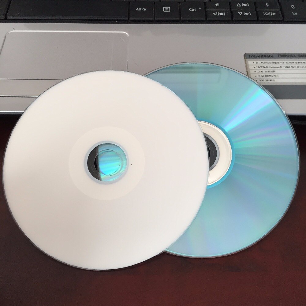 10 discs 100% Authentieke Grade Een + + 52x700 MB Printable CD-R Blauw Disc