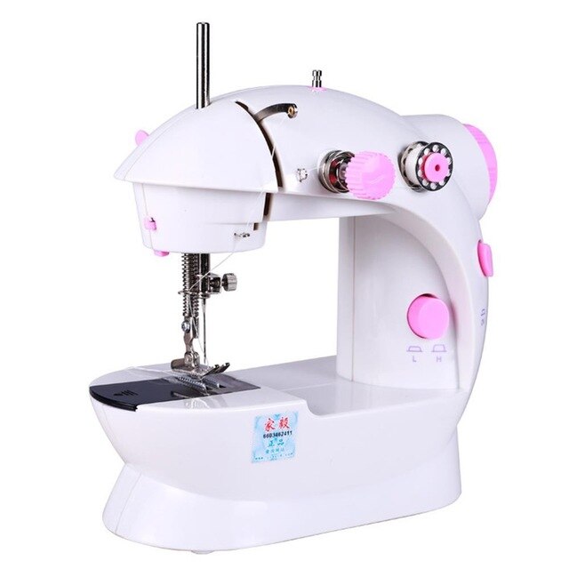 Naaimachine Mini Naaimachine Elektrische Naaimachine Hand-Held Naaimachine Abs Roze Kleine Draagbare Multifunctionele: uk