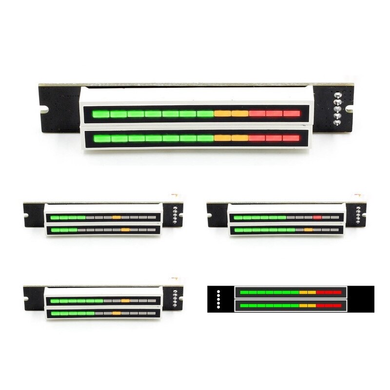 Mini Double 12 Level Indicator Double 12 Level Indicator VU Meter Stereo Amplifier Board Adjustable Light Speed Board DIY Kit: Kit