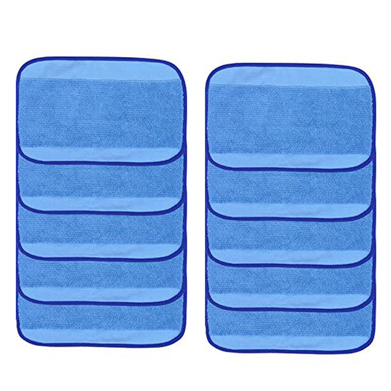 Vervangend Voor Irobot Braava 320 380 381 380T 390 390T Mint 4200 4205 5200 5200C Microfiber Nat/droog Dweeping Dweilen Mop Doeken: 10 Blue