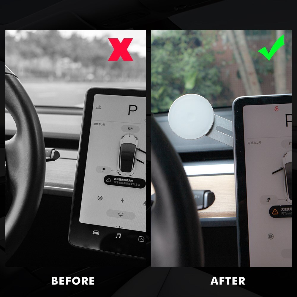 Vxvb för tesla modell 3 modell y tillbehör biltelefon pelare mobiltelefonhållare för iphone 12 12 pro 13 13 pro tillbehör