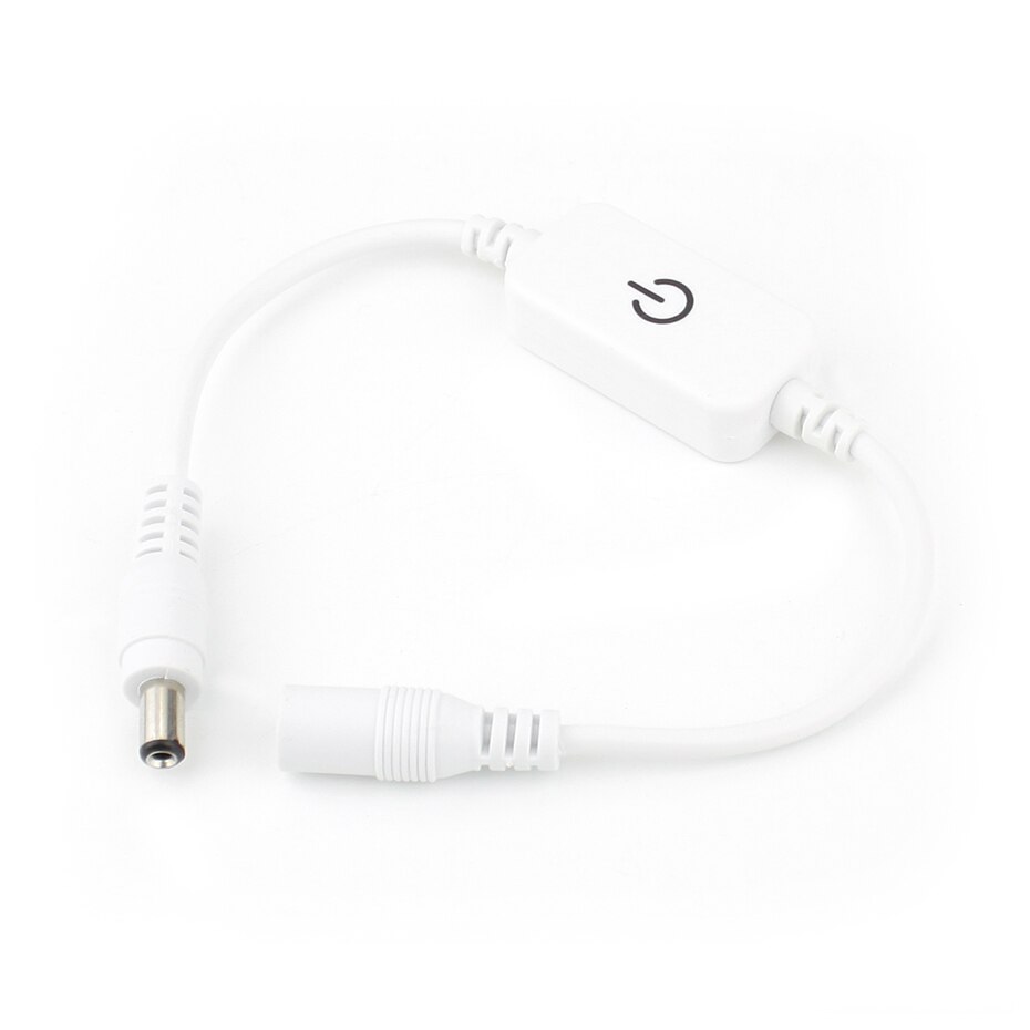 Berøringssensor av/på-bryter trinnløs dimbar lysbryter lysstyrkejustering dimmerkontroller for led stripelampe  dc 12v-24v