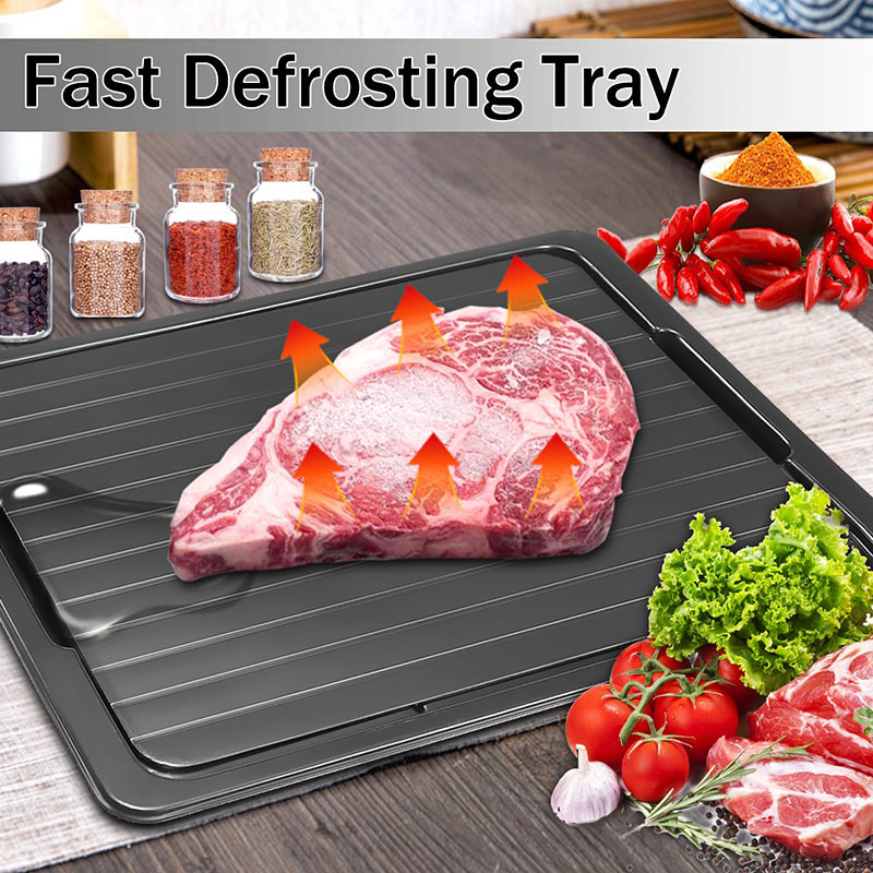 Plateau de décongélation avec bac d'égouttage plaque de décongélation pour une décongélation rapide des aliments surgelés décongélation décongélation viande porc bœuf plateau antiadhésif