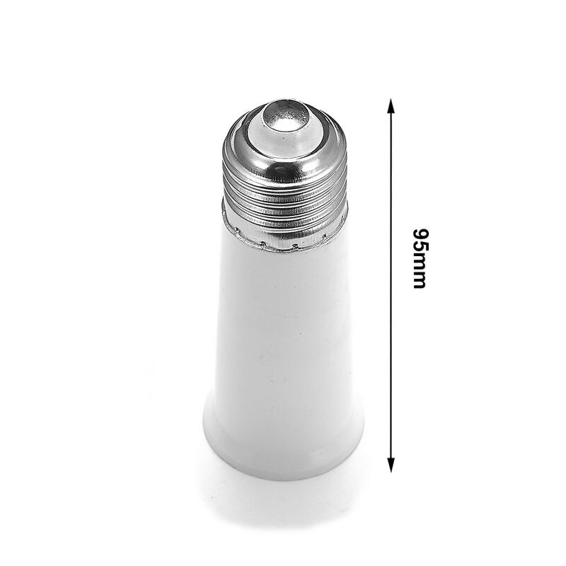 E27 to E27L Extension Adapter E26 to E26L Extend Lamp Adapter Holder Converter Lamp Base Socket LED Light Bulb Plug
