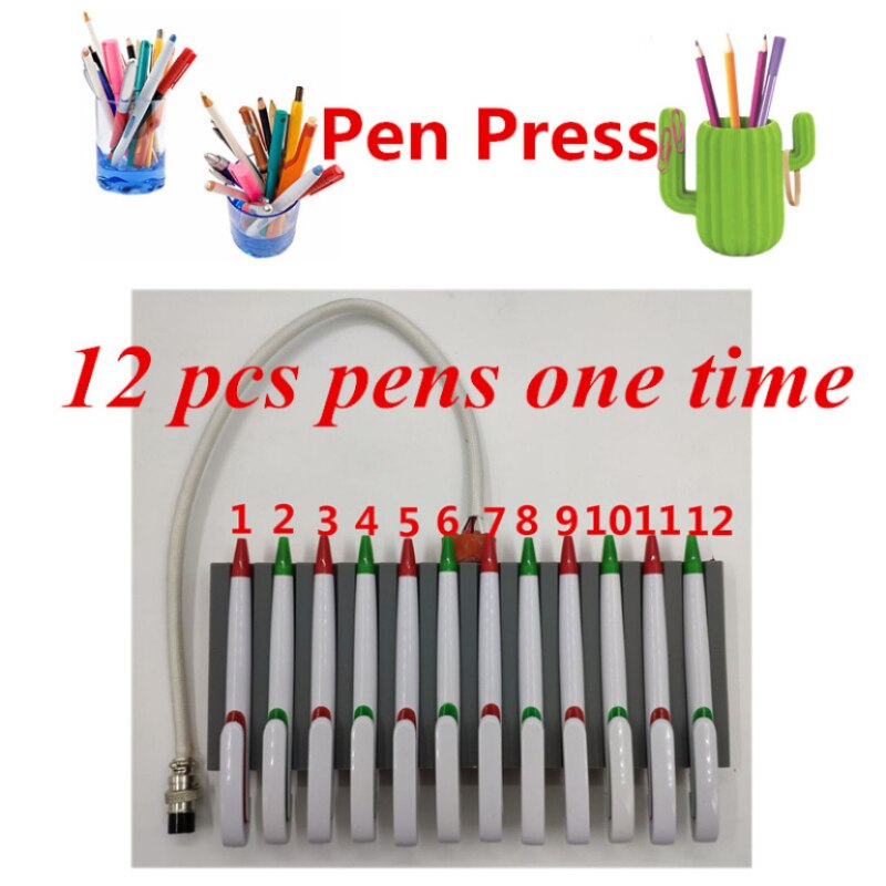 Sublimation Pen Heat Press Pad Mat Available 220V/110V Pen Heat Press Mat 12pcs Pens One Time
