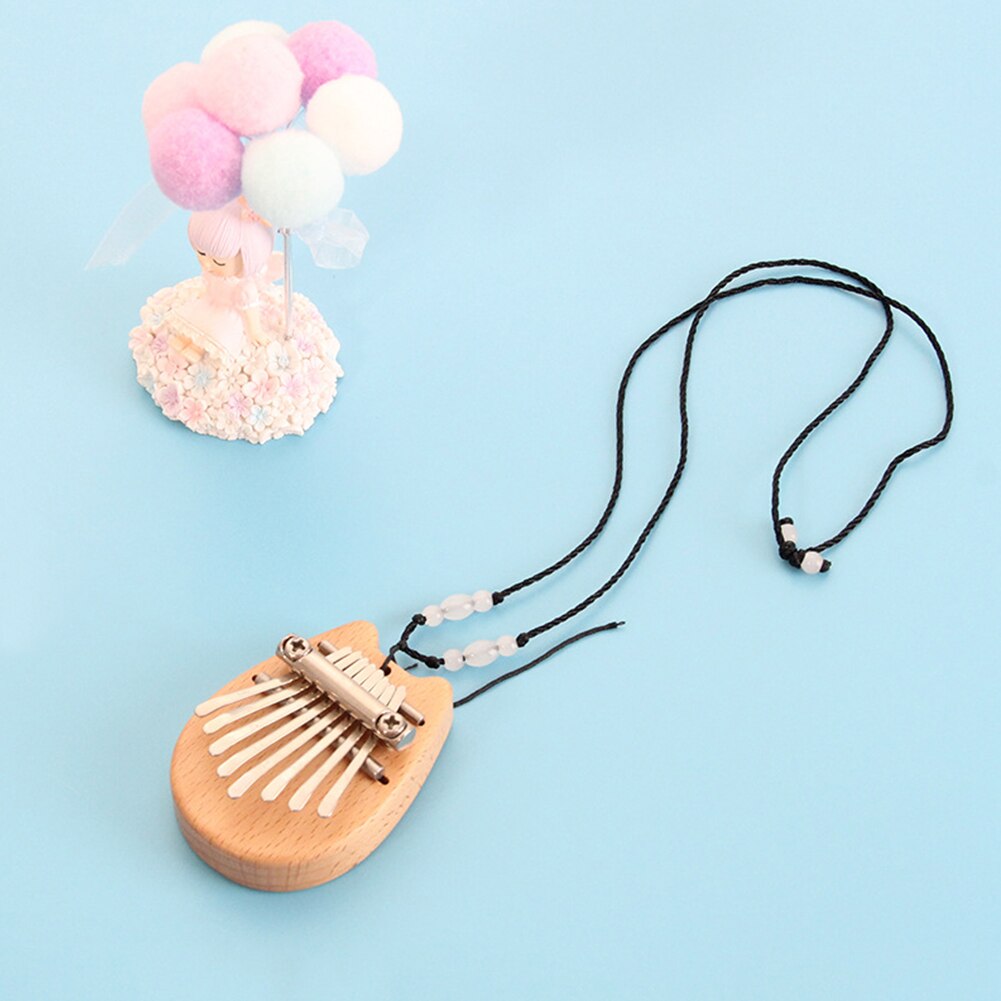 8 Key Mini Kalimba African Camphor Wood Mahogany Thumb Piano Finger Percussion Keyboard Mbira Sanza Musical Instrument