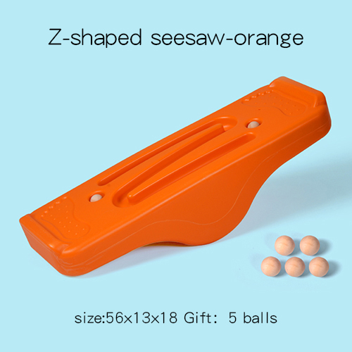 Children Balanced Seesaw Kindergarten Sense Training Equipment Parent-Child Game Outdoor Sport Toys Balance Board for Kids M069: Z-Orange