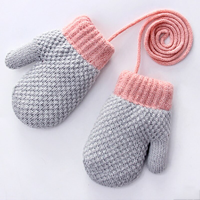 Gants d'hiver chauds pour bébés | Gants de bébé, gants d'hiver chauds pour enfants dessin animé Plus, gants épais en velours bébés filles garçons: gray