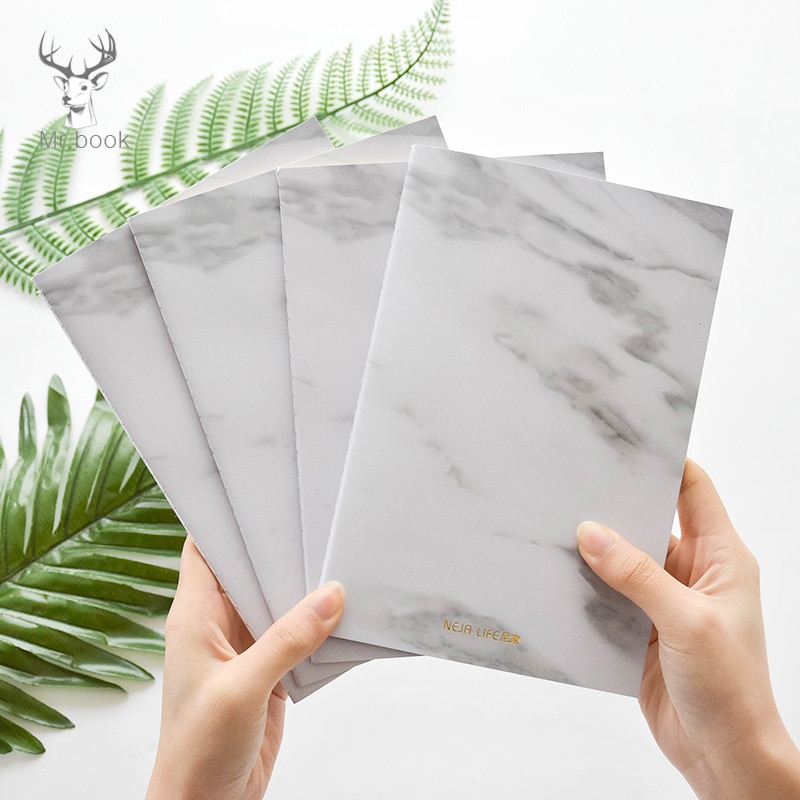 Nordic Style Stationery Marble Soft Cover A5/B5 Notebook Paper Notepad Diary Journal Office School Travelers Drawing