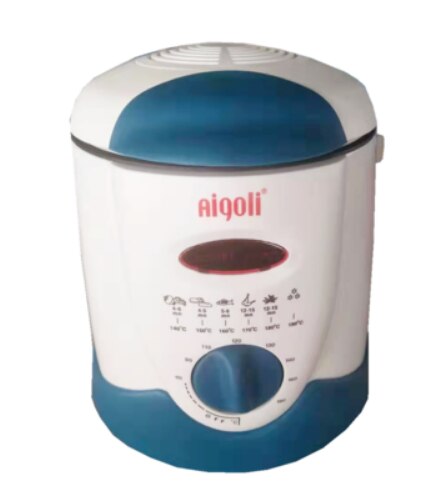 Smokeless multifunctional frying pan 0.9L Mini electric oil fryer oven French fries Grill Chicken Fried Fish Pot machine