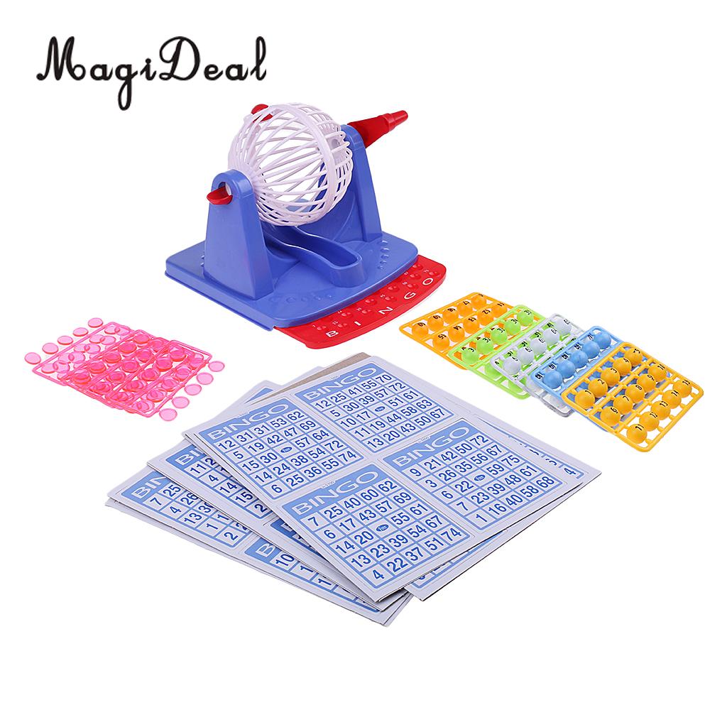 Plastic Bingo Game Set Met Kooi Kaart En Ballen Volledige Spel Voor Kinderen Kinderen Traditionele Games