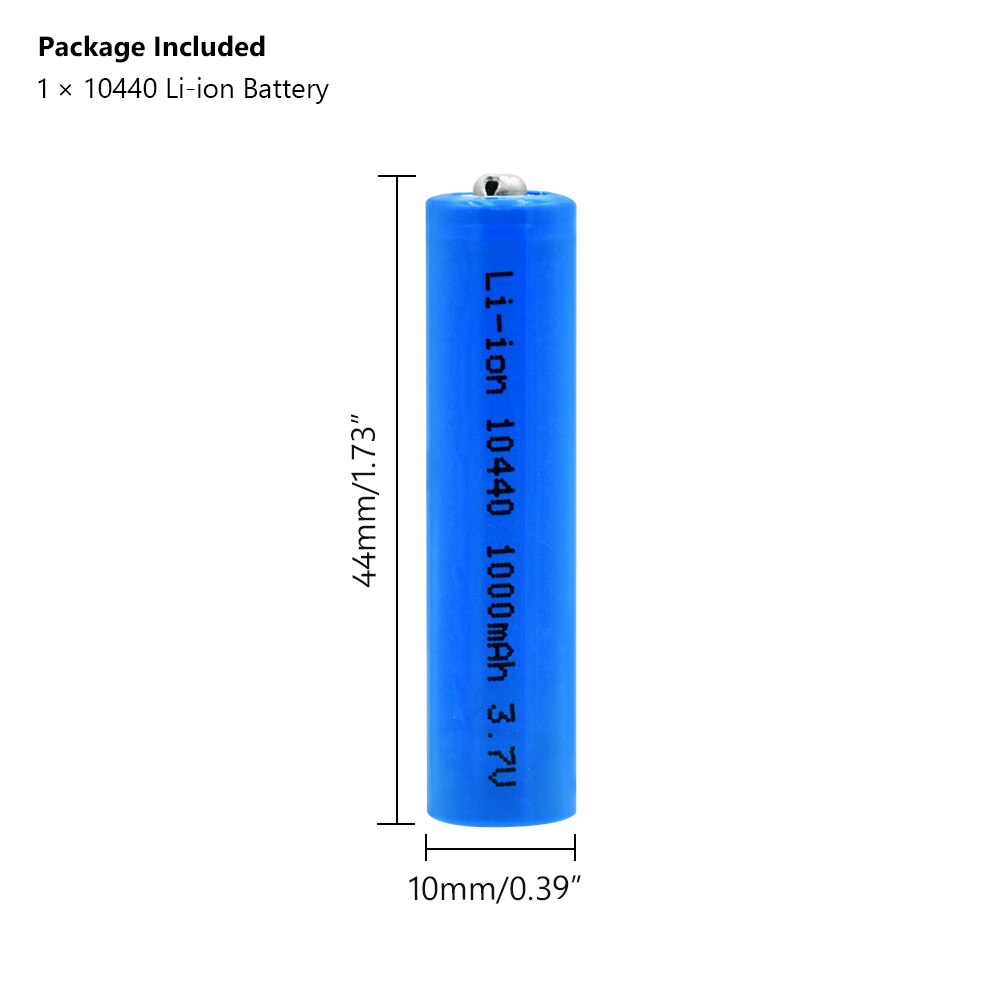 Ycdc 1 / 2 /4 Stuks 10440 Batterij 1000Mah 3.7V Oplaadbare Lithium Li-Ion Aaa Batterijen Knop Top