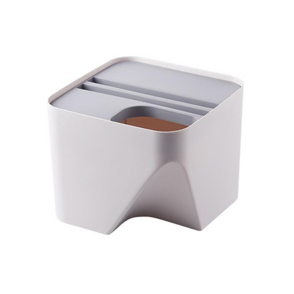 40% Sales! Kitchen Trash Bin Sorting Waste Recycling Storage Cooking Wet Dry Garbage Can: Grey White / S