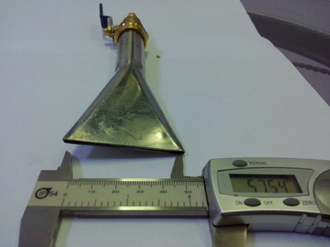 flat nozzle universal cleaning machine water nozzle foaming tool duckbill spray nozzle stainless steel 10-12 mm connector