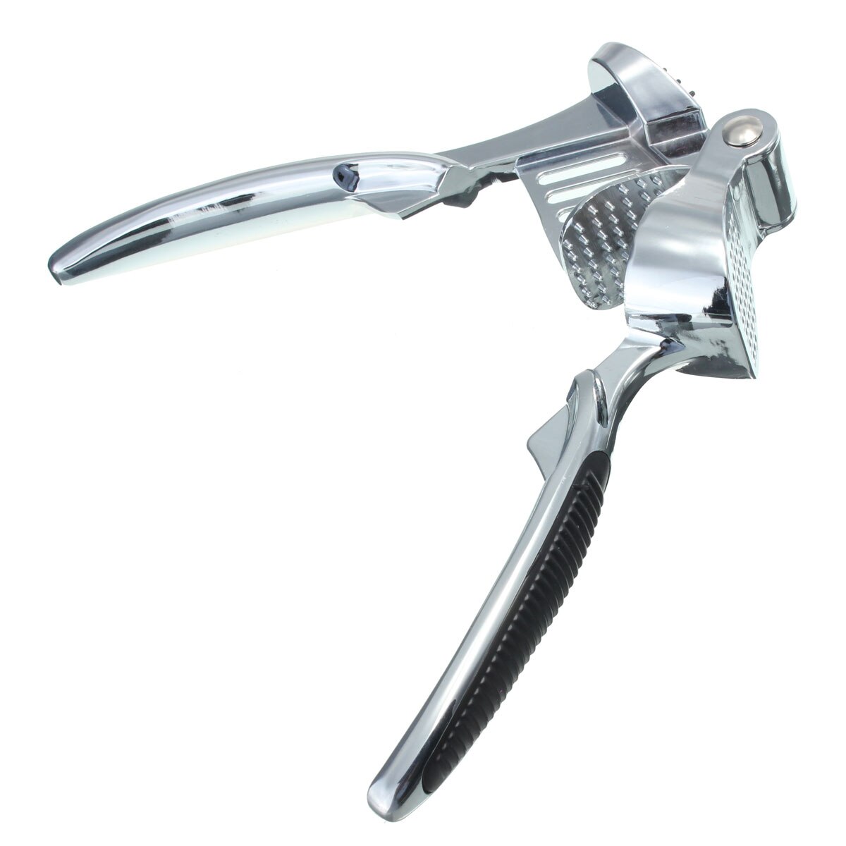 Rvs Heavy Knoflookpers Crusher Slicer Tool antislip Grip Zilver 18x6cm zelfreinigende fruit Groente Tool