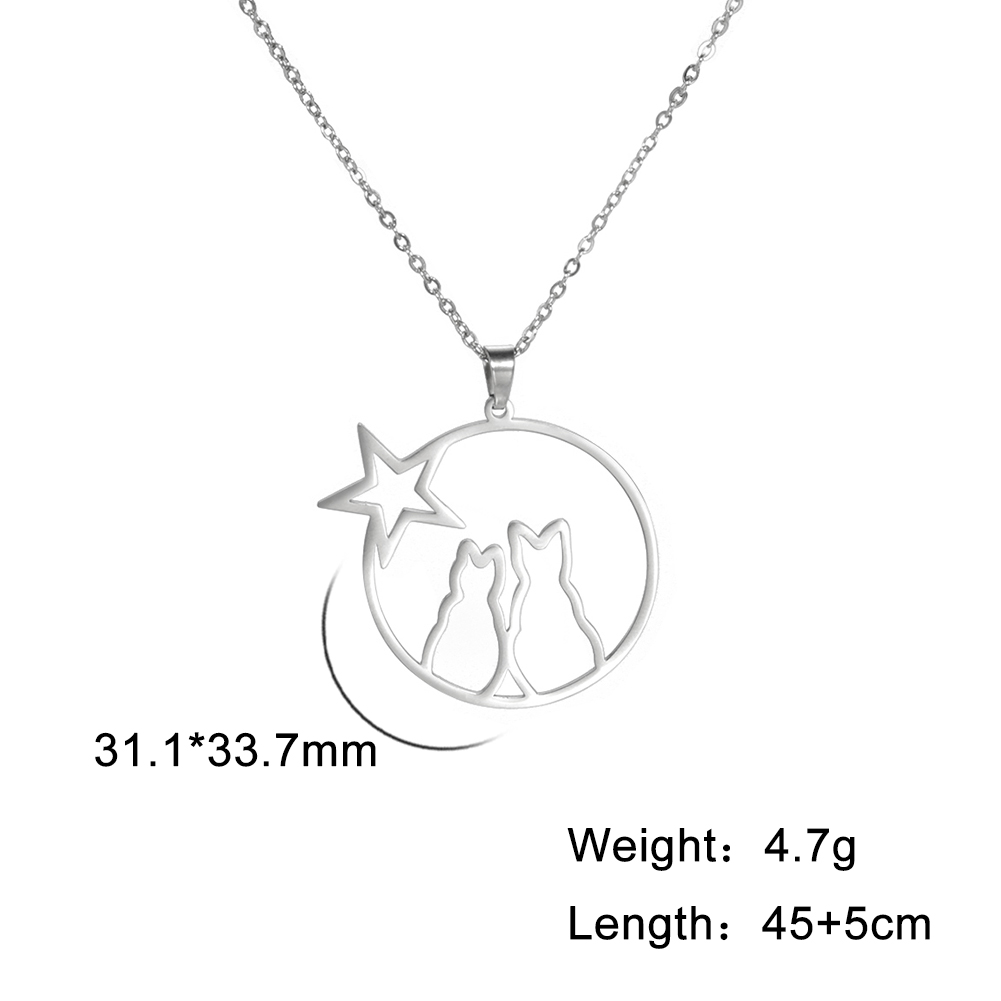 Cazador Schattige Dieren Kat Hanger Ketting voor Vrouwen Meisjes Mooie Poot Choker Halsketting Roestvrij Stalen Sieraden 2025
