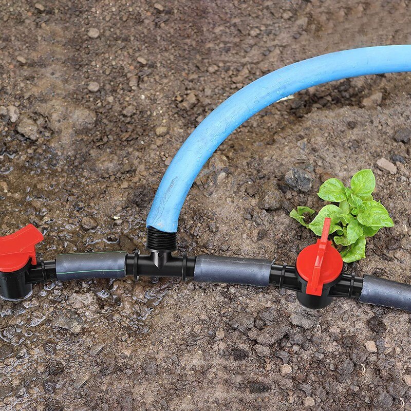 52 Pcs Drip Irrigation Fittings Kit Irrigation Barbed Connectors For 1/2Inch Tubing Irrigation Water Hose Connector