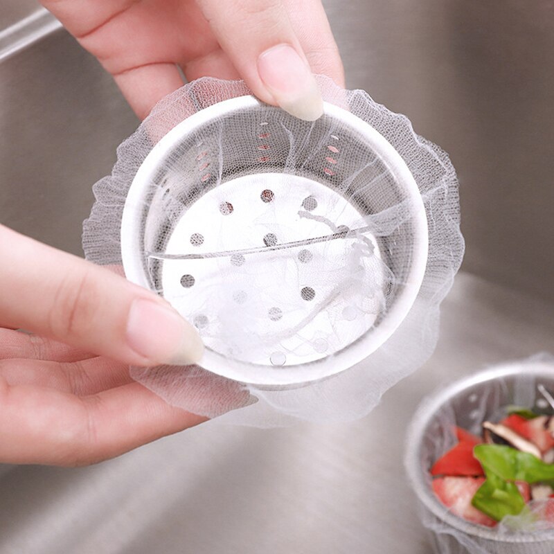 Kitchen Sink Strainer Filter Screen Bag Garbage Sewer Net Portable for Bathroom _WK