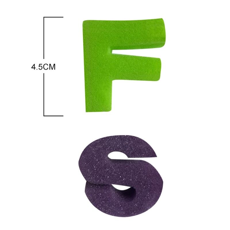 26 Pcs Capital Letters Sponge Foam Drawing Alphabets Painting Art Graffiti Tools DXAB