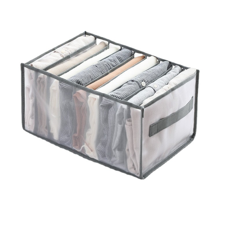 Organizador de armario plegable, cajas de almacenamiento de Jeans, suéter, calcetines, armario, ropa interior, Cajones, cajas separadoras de ropa