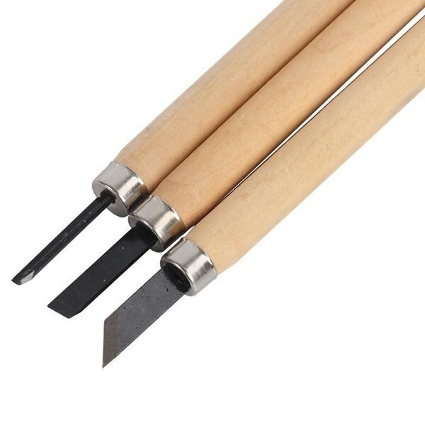 3/5/8/12Pcs Set Wood Carving Tool Set Chisels Cutter Woodcut Woodworking Arts Craft Kit