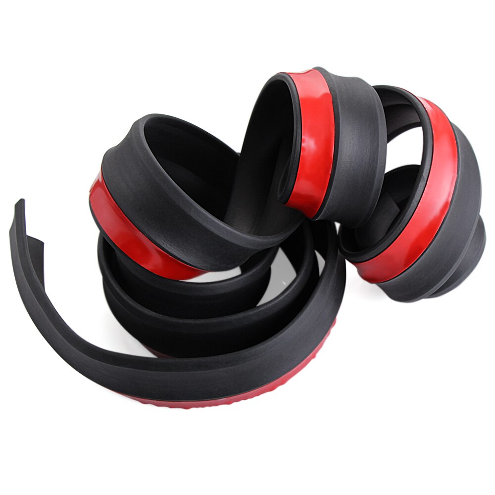 Auto Stylling Rubber Rok Carbon Lip Bumper Decoratie Voor Peugeot RCZ 206 207 208 301 307 308 405 406 407 408