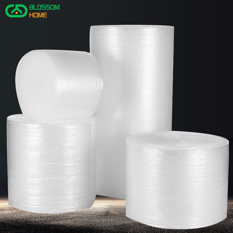 10M Roll Packaging Bubble Film Roll Thickened Anti Pressure Pad Express Mail Box Filler Fragile Packaging Bubble Film