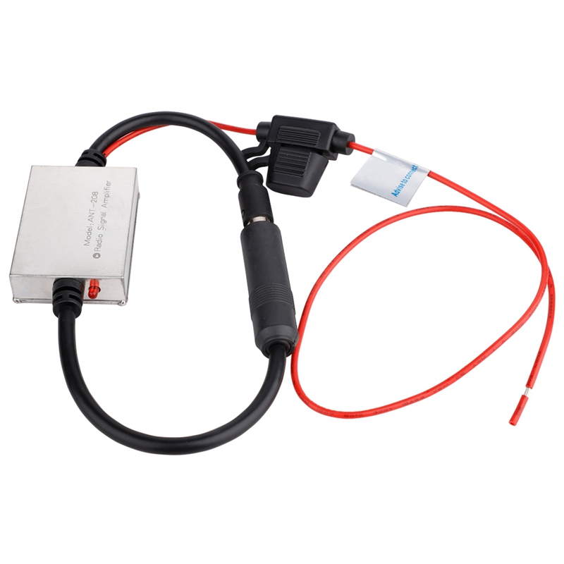 FM Signal verstärker Anti-Interferenz Metall Auto Antenne Radio Universal Auto FM Booster Amp Autoteile