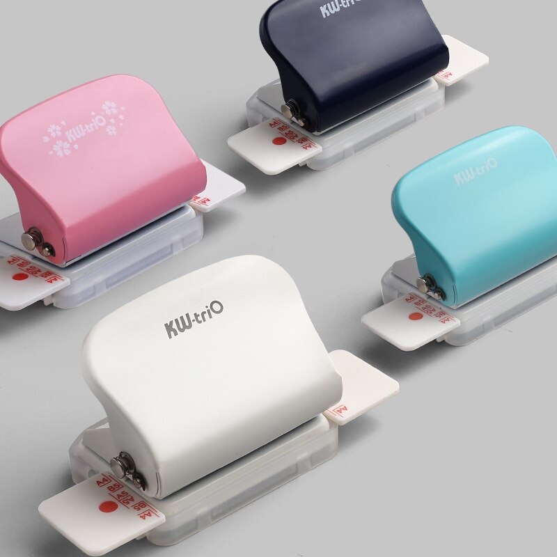 KW-trio 6-Hole Paper Punch Handheld Metal Hole Puncher Capacity 6mm for A4 A5 B5 for Notebook Scrapbook Diary Binding 99H9